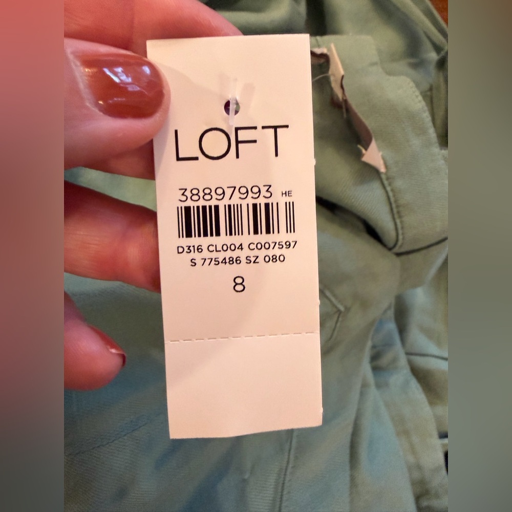 LOFT Mint Green Sleeveless Jumpsuit - Picture 4 of 6